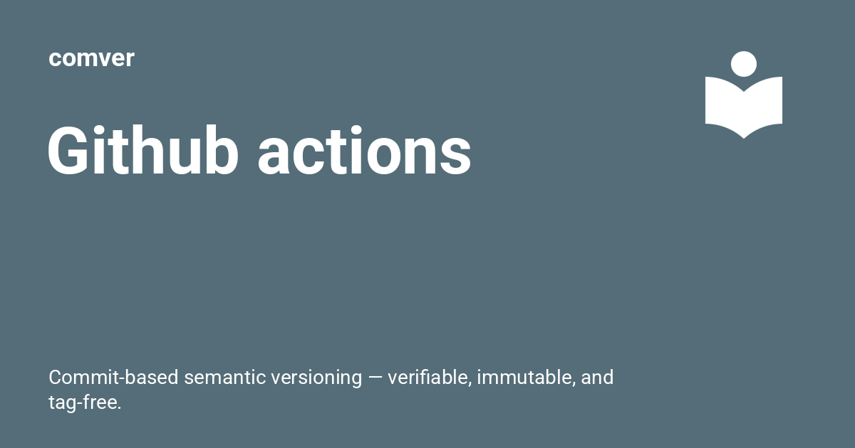 Github actions - comver