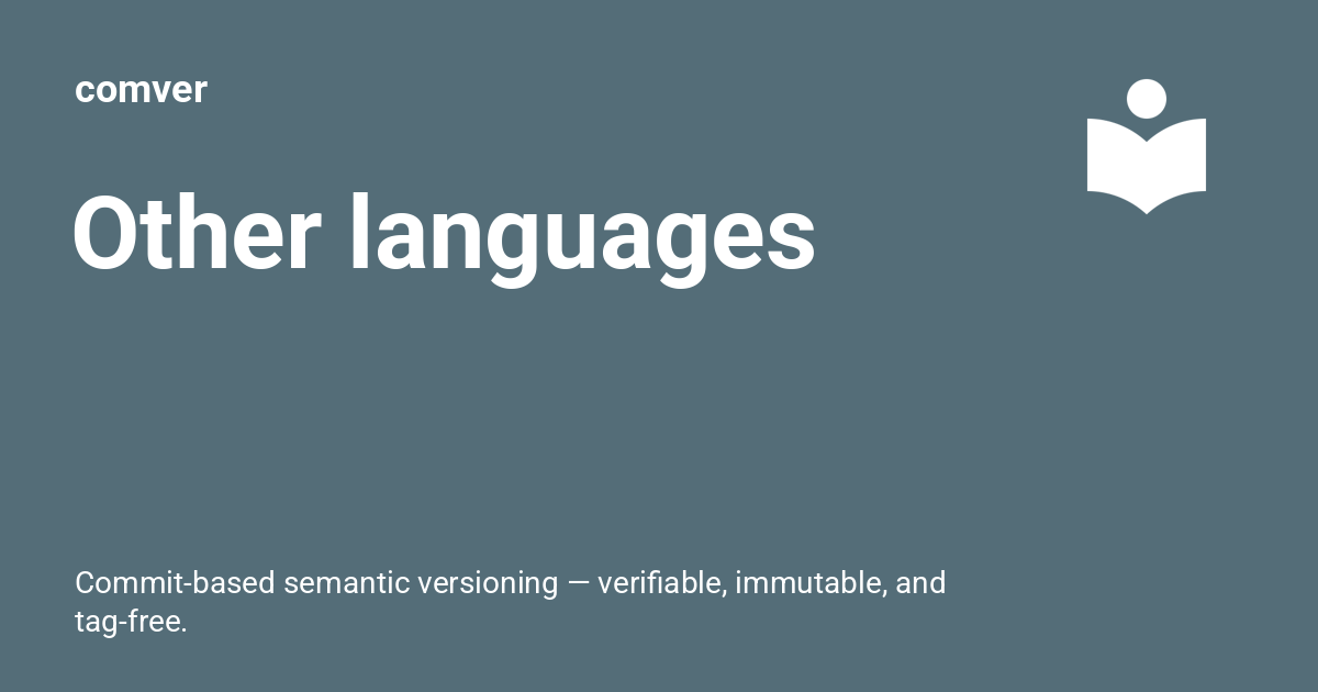 Other languages - comver