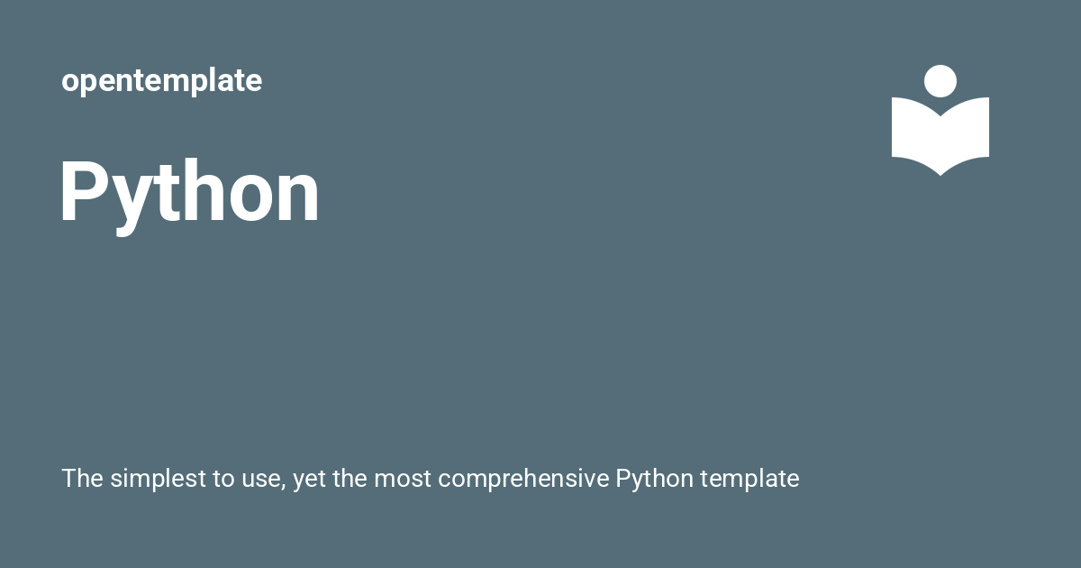 Python - opentemplate