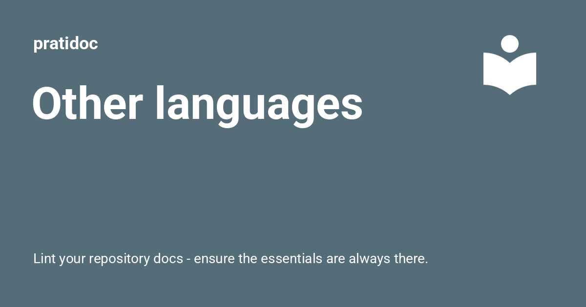 Otther Computer Language Other languages - pratidoc